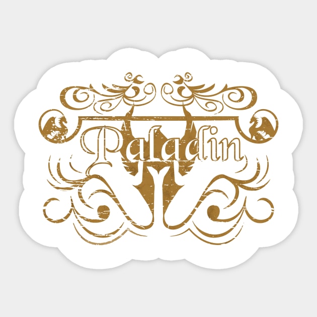 The Paladin (Aged) Sticker by Riverlynn_Tavern